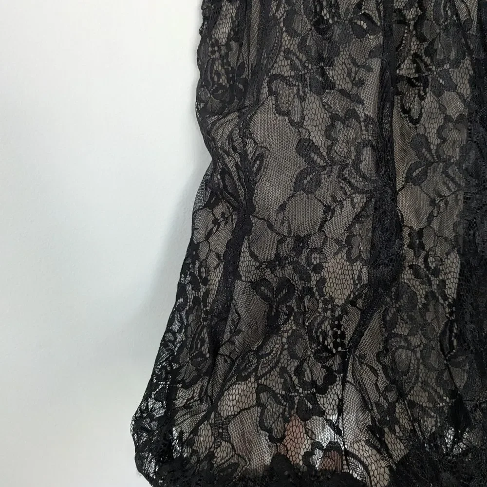 NWT Anthropologie Black Lace Bubble Dress Slip - Picture 10 of 11